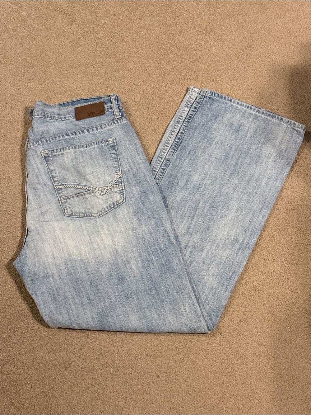Reclaimed Vintage Light Blue Bootcut Jeans